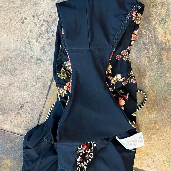 Skinny Dippers Lace Up Floral Swim Suit Small - Picture 11 of 11